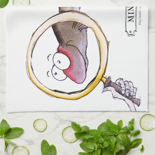 小魚の魚、贅沢なfernandes キッチンタオル (折り畳み)