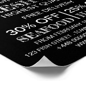 小魚，魚屋/妻，魚市場の広告 ポスター (角)