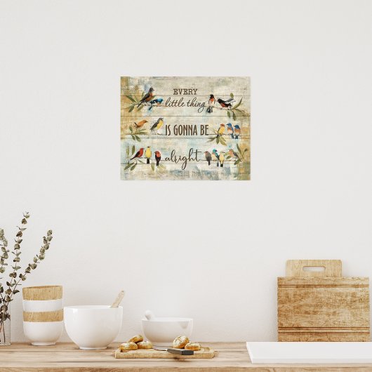 小鳥たち ポスター (キッチン)