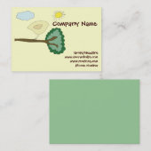 小鳥のぽっちゃりしたウェブサイトカード 名刺 (正面/裏面)