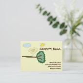 小鳥のぽっちゃりしたウェブサイトカード 名刺 (スタンド正面)