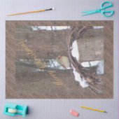 小鳥のクリスマスの願い 薄葉紙 (クラフト)