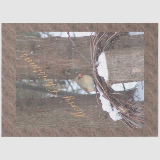 小鳥のクリスマスの願い 薄葉紙 (正面)