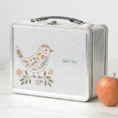 小鳥のフローラカラフルメタルランチボックス メタルランチボックス (インサイチュ)