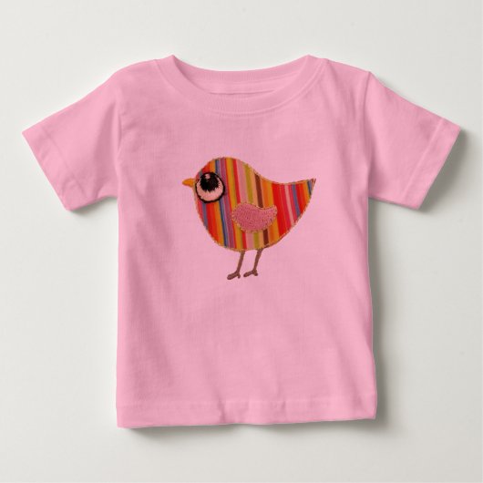 小鳥のベビーのティー ベビーTシャツ (正面)