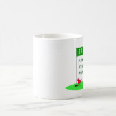 小鳥のワシのゴルフ漫画のマグ コーヒーマグカップ (中央)