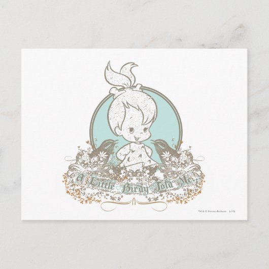 小鳥の小石が私に言った ポストカード (正面)