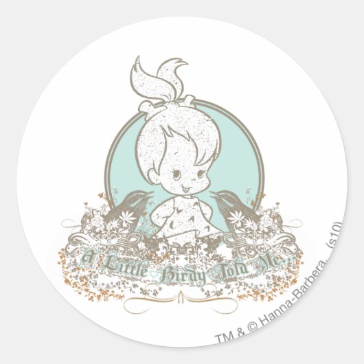 小鳥の小石が私に言った ラウンドシール (正面)