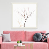 小鳥の木の枝ミニマリスト自然 キャンバスプリント (インサイチュ (リビング))