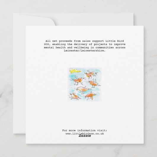 小鳥の群れ シーズンカード (裏面)