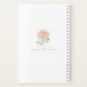 小鳥の行頭文字のノート ノートブック (裏面)