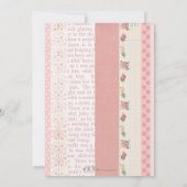 小鳥の誕生日のパーティの招待状 招待状 (裏面)