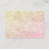 小鳥の離れ花ピンクの赤ちゃんシャワー エンクロージャーカード (裏面)