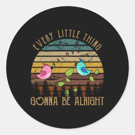 小鳥は大丈夫だ ラウンドシール (正面)