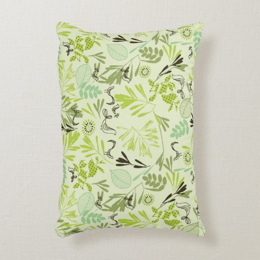 小鳥を表示するベビー模様 アクセントクッション (正面(垂直))