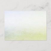 小鳥フローラ金ゴールド赤ちゃんシャワー エンクロージャーカード (裏面)