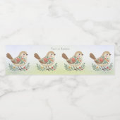 小鳥フローラ金ゴールド ペットボトルラベル (シングルラベル)