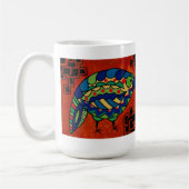 "小鳥ブーイング"の15のoz。 Lara Kulpa著マグ コーヒーマグカップ (左)