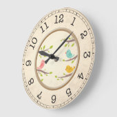 小鳥壁時計 ラージ壁時計 (傾斜)