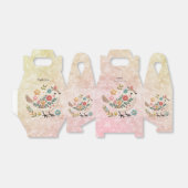 小鳥離れ花ピンクのお願い箱 フェイバーボックス (折り畳みなし)