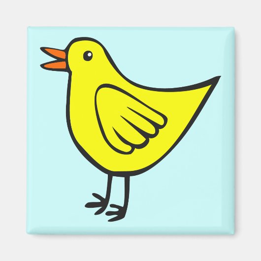 小鳥01 マグネット (正面)