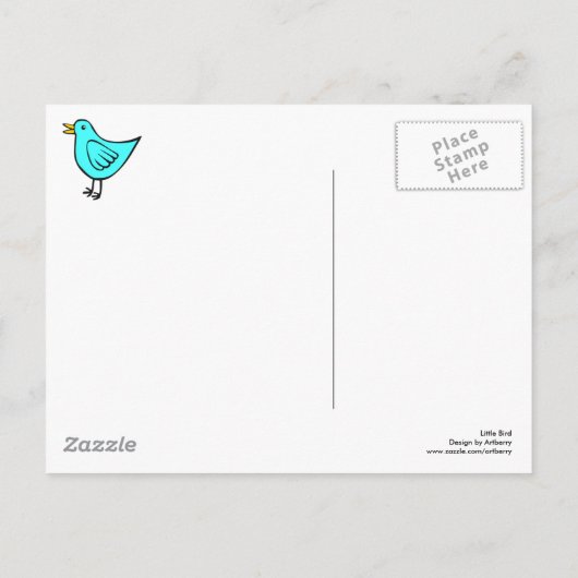 小鳥02 ポストカード (裏面)