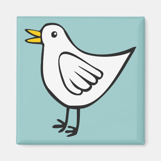 小鳥03 マグネット (正面)