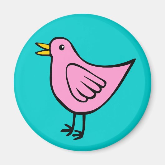 小鳥04 マグネット (正面)