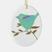 小鳥2羽 セラミックオーナメント (右)