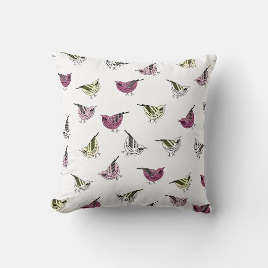 小鳥 クッション (正面)