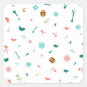 小鳥 スクエアシール (正面)