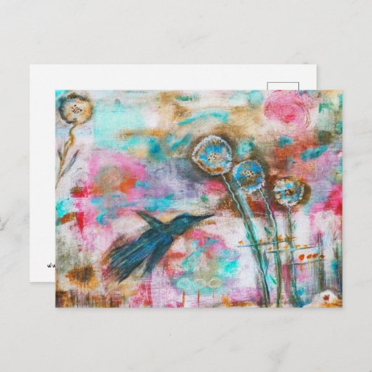 小鳥 ポストカード (正面/裏面)