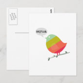 小鳥 ポストカード (正面/裏面)
