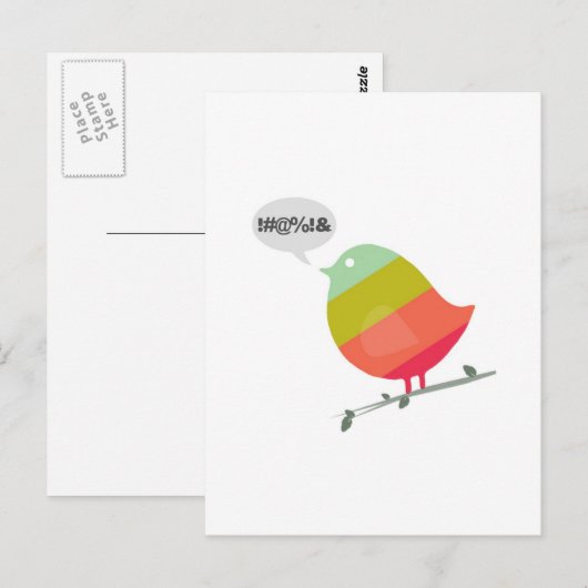 小鳥 ポストカード (正面/裏面)