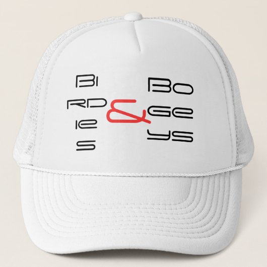 小鳥、及び、ボギー キャップ (正面)