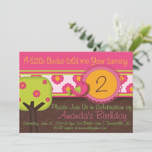 小鳥 招待状 (スタンド正面)