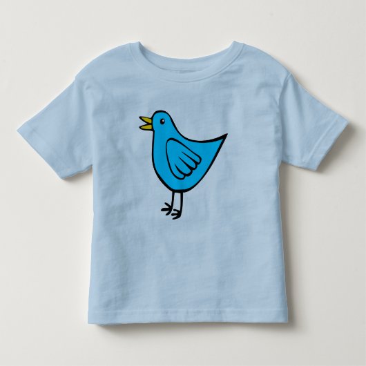 小鳥 – 青 トドラーTシャツ (正面)
