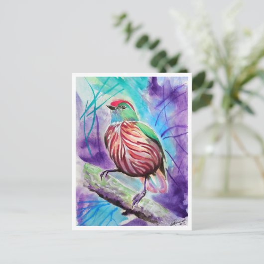 小鳥#12 ポストカード (スタンド正面)