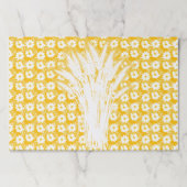 小麦とデイジー紙ランチョンマット ペーパーパッド (正面)