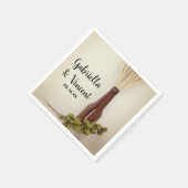 小麦とホップスブルワリ結婚ーズ スタンダードカクテルナプキン (角)