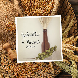 小麦とホップスブルワリ結婚ーズ スタンダードカクテルナプキン