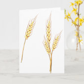 小麦のグリーティングカード カード (黄色い花)
