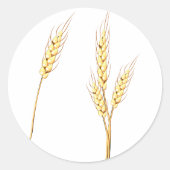 小麦のシール ラウンドシール (正面)