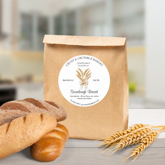 小麦のソース生地パンベーキング成分 ラウンドシール