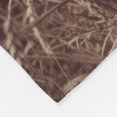 小麦のフィールド(by Eugene Atget) フリースブランケット (角)