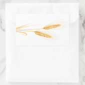 小麦の二耳 長方形シール (バッグ)