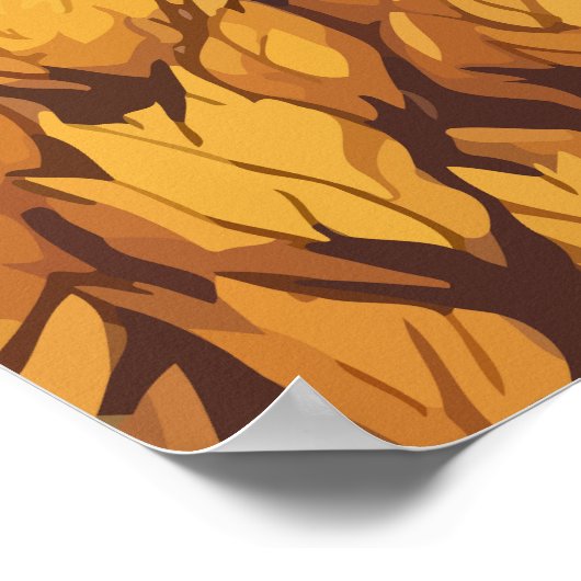 小麦の収穫時期 ポスター (角)