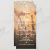 小麦の国の素朴結婚式メニューの分野 メニュー (正面/裏面)