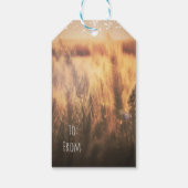 小麦の国素朴の結婚式パーティー ギフトタグ (裏面)