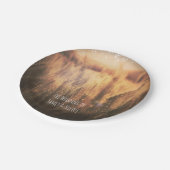 小麦の国素朴の結婚式 ペーパープレート (アングル)